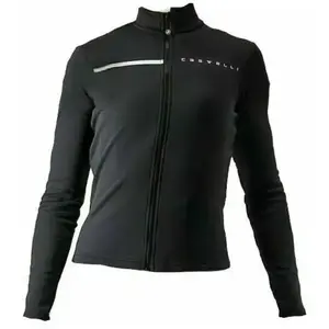 Maillot Cyclisme Femme Castelli Rosso Corsa – Taille XL – Blanc/Rose – Demi-fermeture éclair