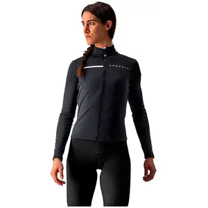 Comparateur de prix : Castelli Sinergia 2 Jersey Fz - Maillot vélo femme Light Black / White L