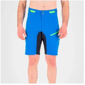 Comparateur de prix : Karpos Val Viola Shorts - Short randonnée homme Indigo Blue / Black / Green Fluo M