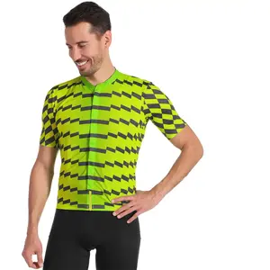 Castelli UNLTD STERRATO Jrsy T-Shirt Homme, Electric Lime/Dark Gray, M