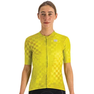 Maillot Sportful Rocket manche courte jaune olive femme - S pas cher
