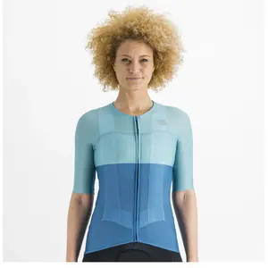 Comparateur de prix : Sportful Pro Jersey - Maillot vélo femme Berry Blue / Juniper Blue L