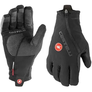 Gants longs Castelli Espresso GT Rosso Corsa GORE-TEX noir - L