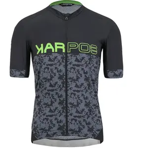 Comparateur de prix : Karpos Jump Jersey - Maillot VTT homme Black / Ombre Blue / Green Fluo M