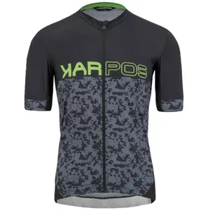 Comparateur de prix : Karpos Jump Jersey - Maillot VTT homme Black / Ombre Blue / Green Fluo XL