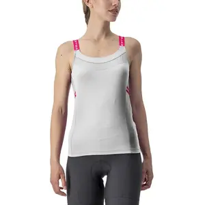 CASTELLI 4523045-065 BAVETTE Top Women's T-Shirt Ivory/Persian Red L pas cher