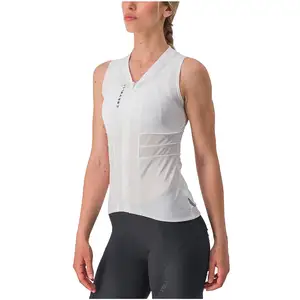 Maillot sans manches femme castelli anima 4 blanc ivoire pas cher