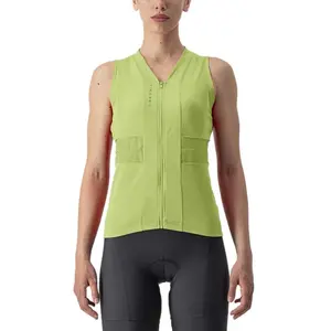CASTELLI 4523043-244 Anima 4 Sleeveless Women's T-Shirt Bright Lime/Absinthe S