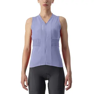 CASTELLI 4523043-534 Anima 4 Sleeveless Women's T-Shirt Violet Mist/Ivory L pas cher