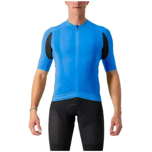 Comparateur de prix : Maillot Castelli Superleggera 3 à Manches Courtes Bleu Noir, Taille XXL