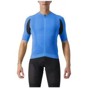 Comparateur de prix : Maillot Castelli Superleggera 3 à Manches Courtes Bleu Noir, Taille L