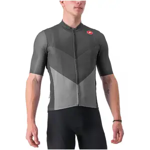 Maillot manches courtes castelli endurance pro 2 gris fonce pas cher