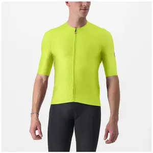 Maillot Castelli Aero Race 6.0 Manches Courtes Jaune Noir, Taille XXL pas cher