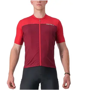 Comparateur de prix : Maillot manches courtes castelli unlimited entrata rouge bordeaux