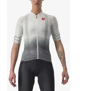 Maillot Castelli Climber's 2.0 Rosso Corsa manche courte blanc gris femme - XL pas cher