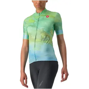 CASTELLI 4523039-482 Marmo Jersey Women's T-Shirt Multicolor Baby Blue M pas cher