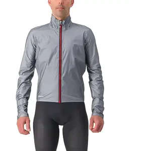Comparateur de prix : Veste fine imperméable Castelli Tempesta Rosso Corsa GORE-TEX gris - L