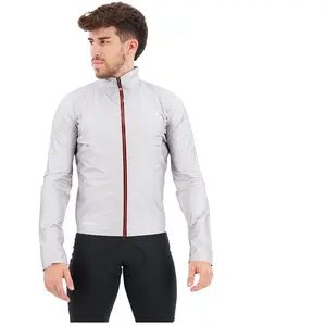 Comparateur de prix : Veste fine imperméable Castelli Tempesta Rosso Corsa GORE-TEX gris - S