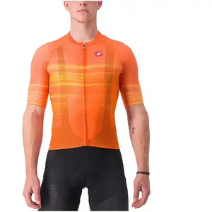 Maillot Castelli Climber's 3.0 SL2 Rosso Corsa manche courte orange - MVendu parbobshop