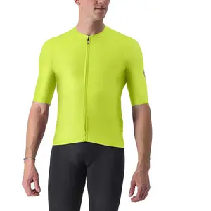 Maillot Castelli Aero Race 6.0 Manches Courtes Jaune Noir, Taille S