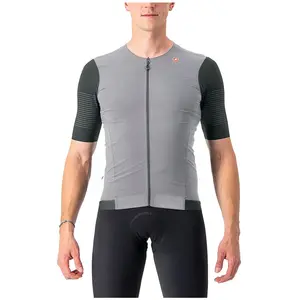Comparateur de prix : Maillot Castelli Premio manche courte gris clair vert sauge - XXL