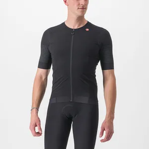 Comparateur de prix : Castelli Premio Black Jersey - Maillot vélo homme Light Black / Black L