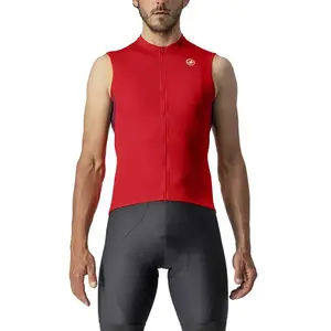 Castelli Entrata VI Sleeveless Maille Technique, Rouge/Bordeaux Ivory, 3XL HommeVendu paramazon