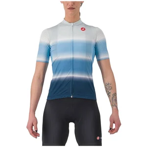 Comparateur de prix : Maillot Castelli Dolce manche courte bleu blanc gris femme - M
