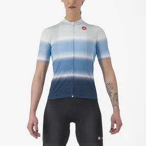 Comparateur de prix : Maillot Castelli Dolce manche courte bleu blanc gris femme - XL