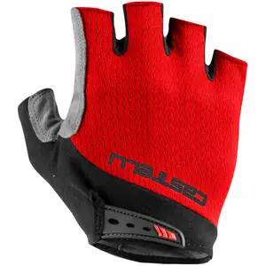 Comparateur de prix : Gants courts unisexe castelli entrata v rouge