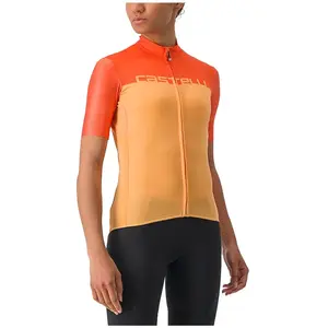 Comparateur de prix : CASTELLI 4522065-866 VELOCISSIMA Jersey Women's T-Shirt Soft Orange/Scarlet IBIS L