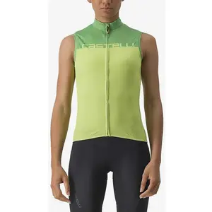 Maillot Castelli Velocissima sans manches vert lime brillant femme - L pas cher
