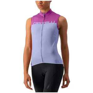 Maillot Castelli Velocissima sans manches violet bleu lilas femme - S pas cher