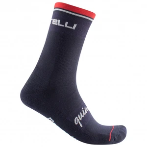 Chaussettes Castelli Quindici Soft Merino Bleu Rouge, Taille 2XL