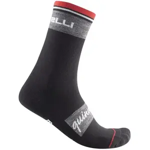 Castelli Chaussettes noires Quindici Soft Merino, Taille 2XL pas cher