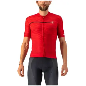 Maillot Castelli Insider manche courte rouge foncé - S