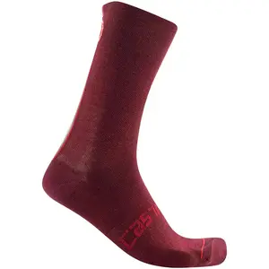 Paire de chaussettes castelli racing stripe 18 rouge