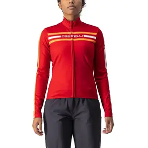 Comparateur de prix : Maillot Castelli Unlimited Thermal manche longue rouge foncé femme - XL