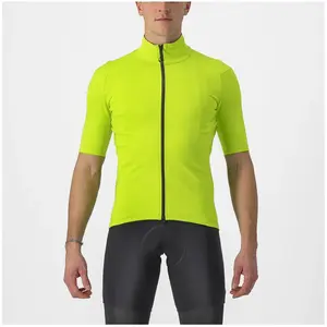 Comparateur de prix : Castelli Perfetto RoS 2 Wind Jersey - Maillot vélo homme Electric Lime M