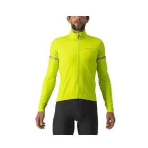 CASTELLI 4521513-383 Fondo 2 Jersey FZ Sweatshirt Homme Electric Lime/Silver Reflex Taille XXL pas cher