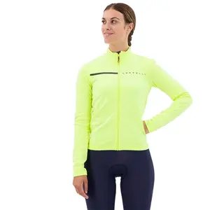 Maillot Castelli Sinergia 2 manche longue jaune brillant gris femme - ... pas cher
