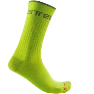 Paire de chaussettes castelli distanza 20 vert lime pas cher
