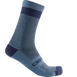 Chaussettes Castelli Alpha 18 PrimaLoft bleu acier - S-M pas cher