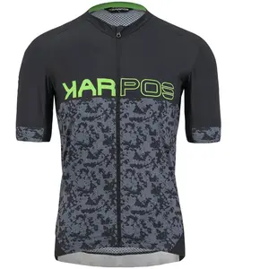 Karpos Jump Jersey - Maillot VTT homme Black / Ombre Blue / Green Fluo L