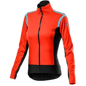 CASTELLI 4520554-656 ALPHA RoS 2 W L. JKT Women's Jacket Fiery Red/Black-Celeste XSVendu pardeporvillage