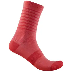 Castelli Superleggera 12 Sock - Chaussettes vélo femme Pink S / M pas cher