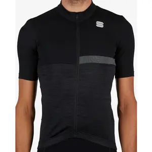 Maillot Sportful Giara manche courte noir gris - S pas cher