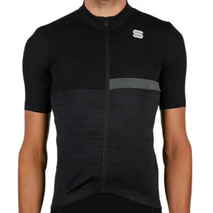 Maillot Sportful Giara manche courte noir gris - L pas cher
