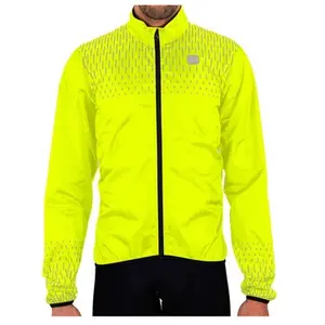 Veste fine coupe-vent Sportful Reflex jaune fluo gris - XXL pas cher