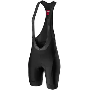 Comparateur de prix : Castelli Prima Bibshort - Cuissard vélo femme Noir / Gris Foncé L